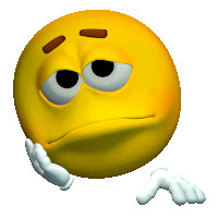 Sad Tired Sticker