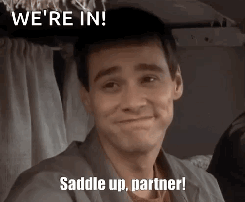 Saddle Up Partner Dumb And Dumber GIF. This 498 x 411 animated GIF is part of our dumb and dumber collection. Related themes include jim carrey. Created by…