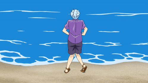 Saiki K Swimming GIF