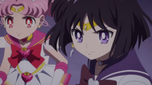 Sailor Saturn Silence Glaive Surprise GIF