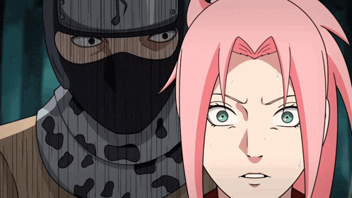 Sakura Nervous Sakura Getting Ambushed GIF