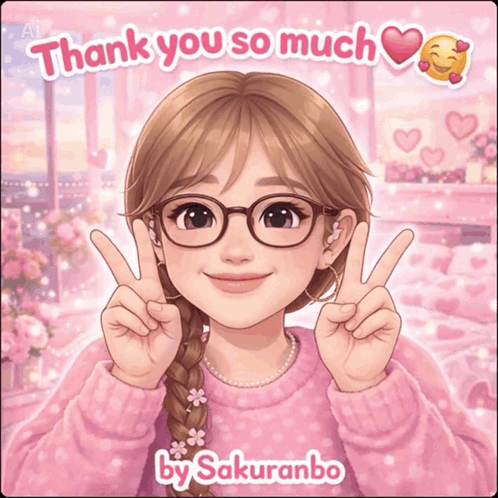 Sakuranbo Thanks GIF