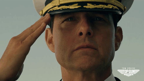 Salute Maverick GIF