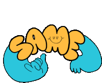 Same In Asl Sticker