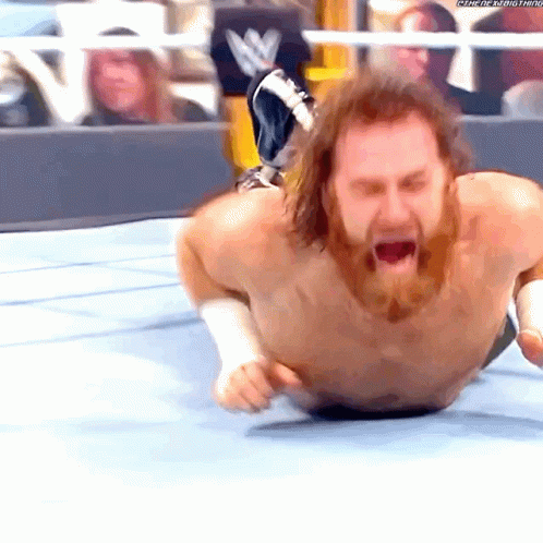 Sami Zayn My Back Hurts GIF. This 498 x 498 animated GIF is part of our pain everywhere collection. Related themes include wwe. Created by TheNextBlGThing…
