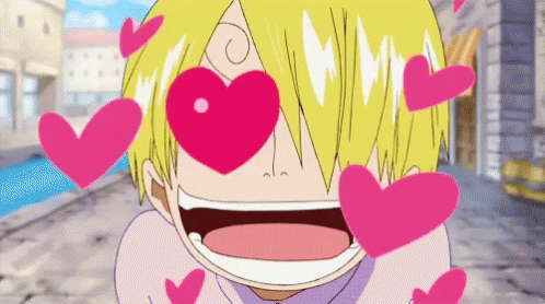 Sanji Heart Eyes GIF. This 498 x 278 animated GIF is part of our sanji nosebleed collection. Related themes include heart eyes, in love, one piece. Created…