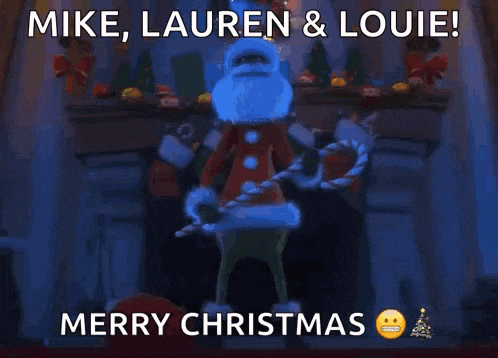 Santa Claus Candy Cane GIF