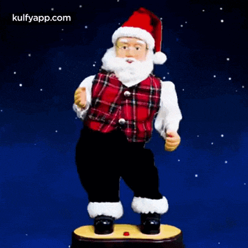 Santa Claus Dancing On.Gif GIF