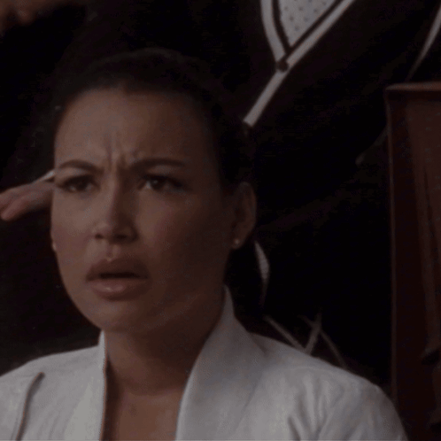 Santana Lopez Confused Glee GIF