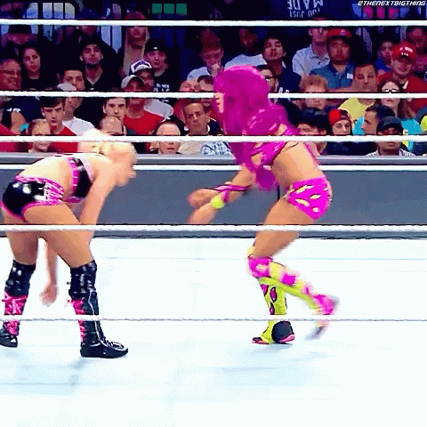 Sasha Banks Alexa Bliss GIF