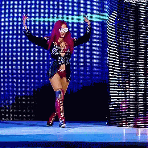 Sasha Banks Entrance GIF