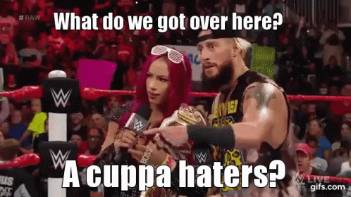 Sasha Banks Enzo GIF
