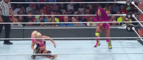 Sasha Banks Shining GIF