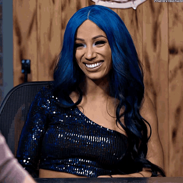 Sasha Banks Smile GIF