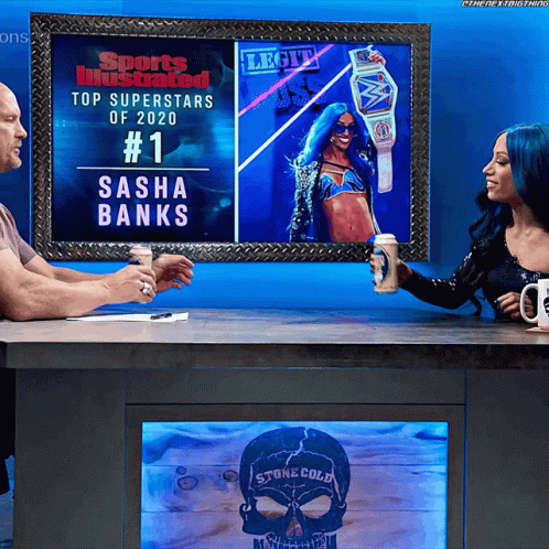 Sasha Banks Stone Cold Steve Austin GIF. This 498 x 498 animated GIF is part of our stone cold steve austin beer collection. Related themes include beer…