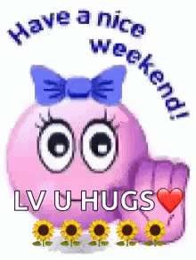 Saturday Have A Nice Weekend GIF. This 220 x 292 animated GIF is part of our immagini buon weekend collection. Related themes include love. Created by…