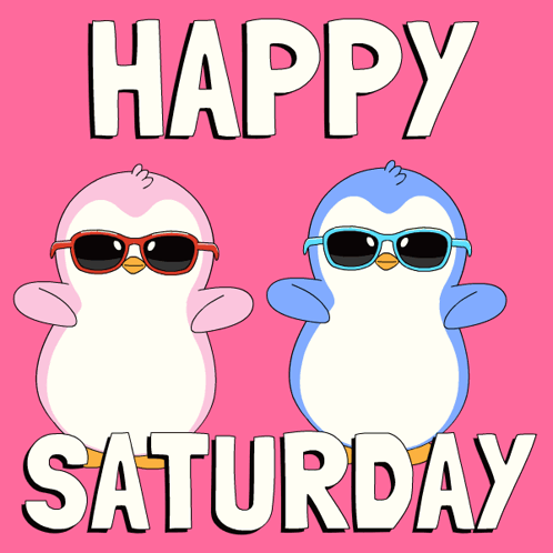 Saturday Saturday Blessings GIF. This 498 x 498 animated GIF is part of our happy saturday collection. Related themes include happy weekend, pengu, penguin…