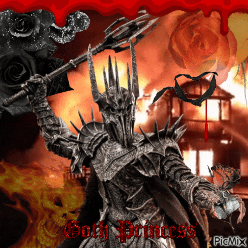Sauron Goth Princess GIF