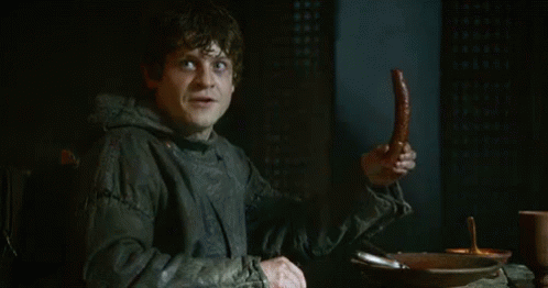 Sausage - Game Of Thrones GIF. This 498 x 262 animated GIF is part of our ramsay sausage collection. View the original animation, share it, or browse…