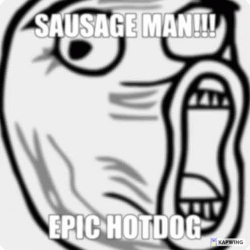 Sausage Man Vibrate GIF. This 498 x 498 animated GIF is part of our lol face collection. Related themes include funny, lol, meme. Created by…