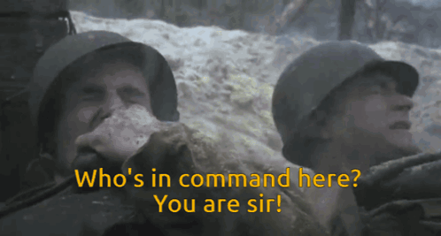 Saving Private Ryan Who'S In Command Here GIF. This 498 x 267 animated GIF is part of our saving private ryan collection. Created by avball. View the…