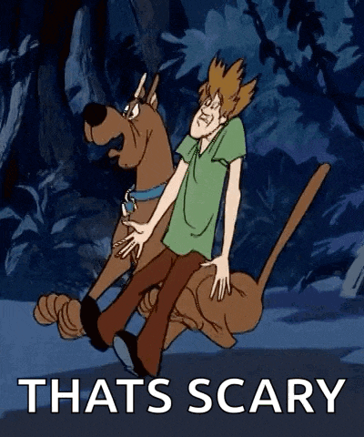 Scared Scooby Doo GIF