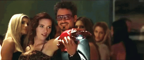 Scarlett Johansson Robert Downey Jr GIF. This 498 x 210 animated GIF is part of our scarlett johansson iron man 2 collection. Related themes include funny…