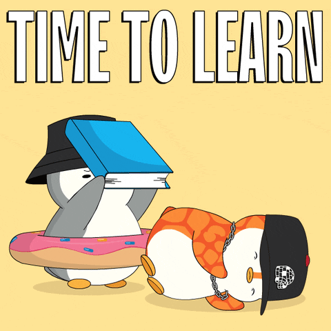 School Penguin GIF