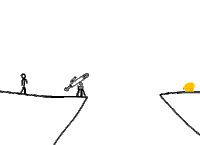 Scope Stickman Sticker