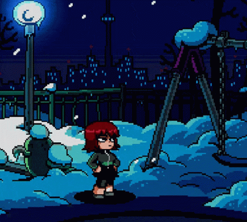 Scott Pilgrim Vs The World GIF. This 498 x 448 animated GIF is part of our knives chau collection. Related themes include winter. Created by Partyfjes05…