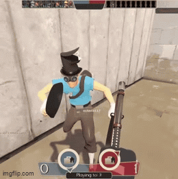 Scout With Pan Scout Tf2 GIF