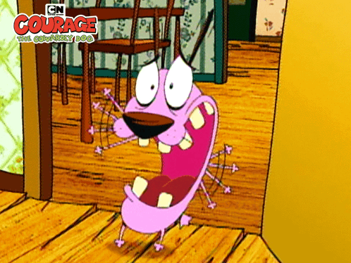 Screaming Courage GIF