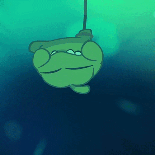 Screaming Om Nom GIF