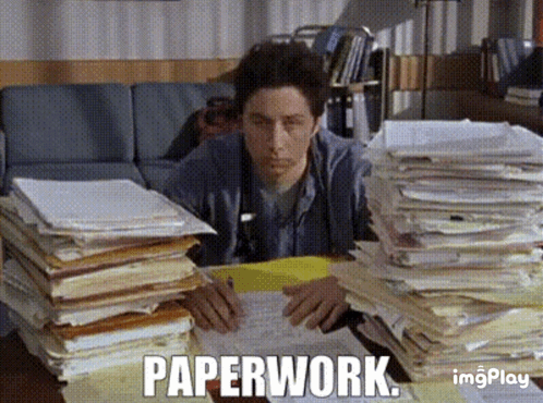 Scrubs Paperwork GIF