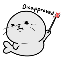 Seal Disapprove Sticker