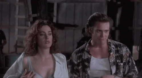 Sean Young Jim Carrey GIF. This 498 x 275 animated GIF is part of our einhorn is finkle collection. Related themes include ace ventura, jim carrey. Created…