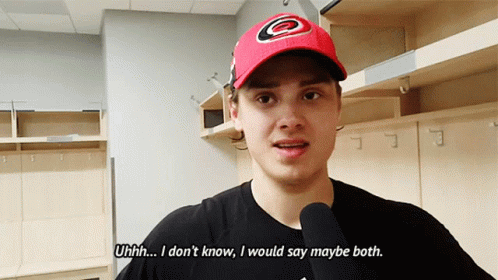 Sebastian Aho I Dont Know I Would Say Maybe Both GIF. This 498 x 280 animated GIF is part of our both el dorado collection. Created by masoncarr2244. View…