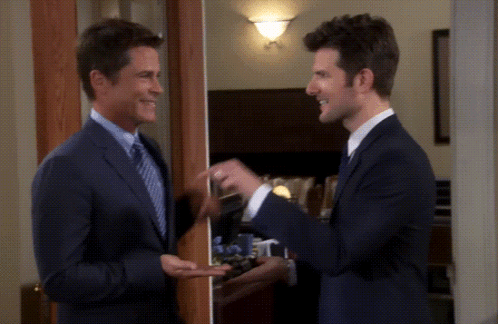Secret Handshake Parks And Rec GIF