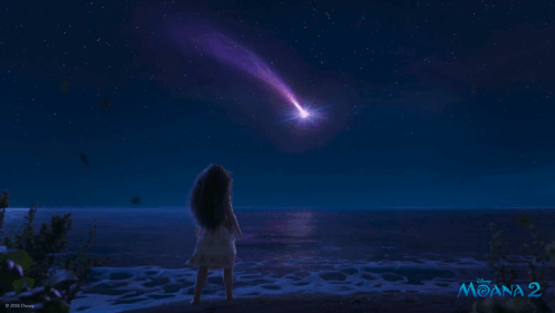 Seeing A Shooting Star Moana GIF