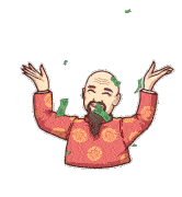 Seekersnotes Money Rain Sticker