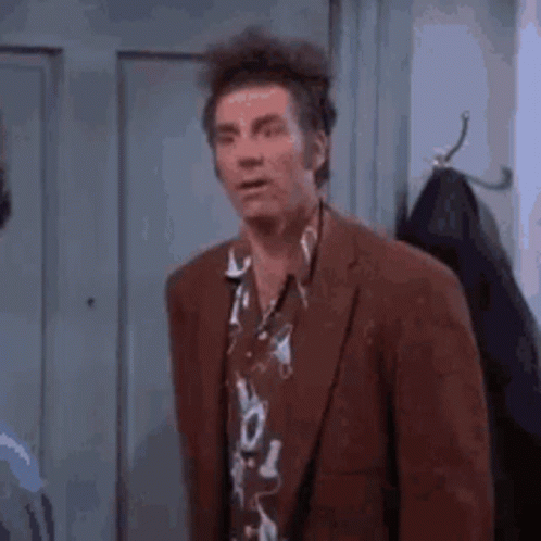 Seinfeld Kramer GIF. This 498 x 498 animated GIF is part of our kramer im out collection. Related themes include seinfeld. Created by hsolano. View the…