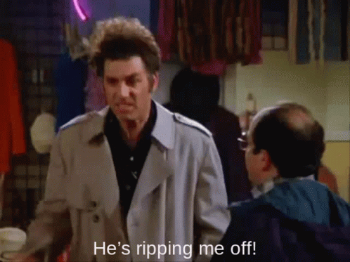 Seinfeld Ripping Me Off GIF. This 498 x 373 animated GIF is part of our kramer im out collection. Related themes include seinfeld. Created by mkfunn. View…