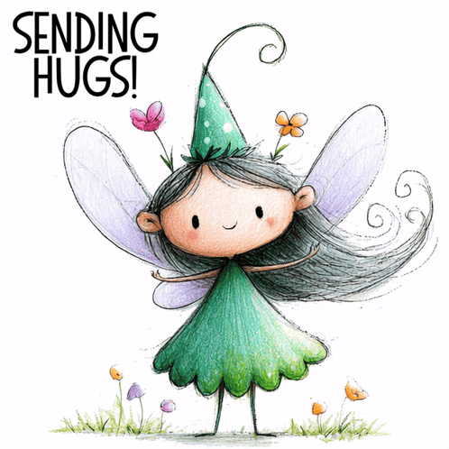 Sending Hugs Fairy Sending Hugs And Kisses GIF