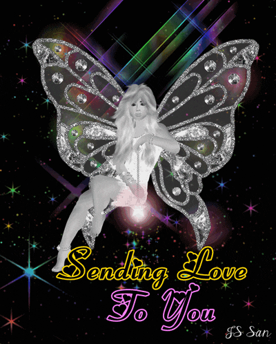 Sending Love Angel GIF