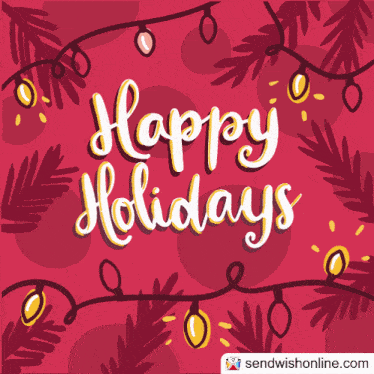 Sendwishonline Happy Holidays Cards GIF