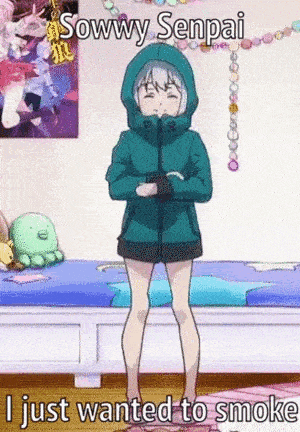 Senpai Smoke GIF