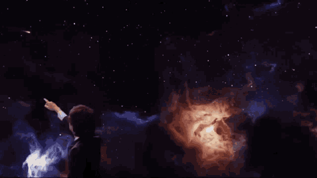 Seokjin Jin Bts The Astronaut Mv Man Outer Space Pointing Shooting Star GIF