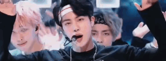 Seokjin Singing GIF
