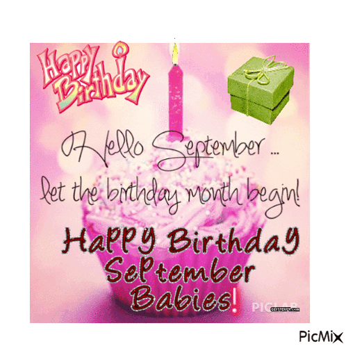 September Babies Happy Birthday September GIF. This 498 x 498 animated GIF is part of our my birthday month collection. Created by sobronxjourno. View the…