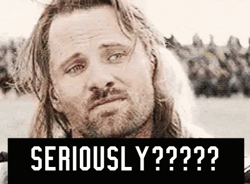 Seriously Aragorn GIF